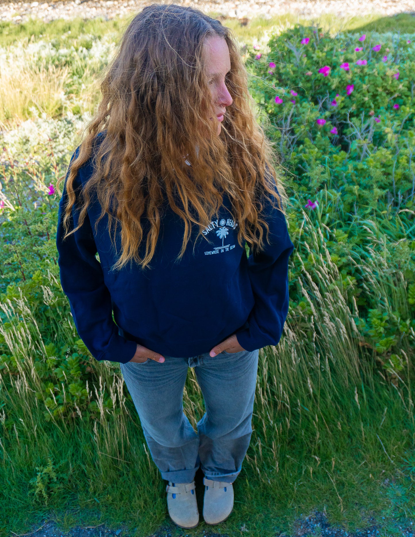 SOMEWHERE IN THE OCEAN// Sweater "MARINE BLAU"