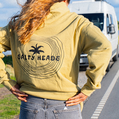 Happy wild and free // Hoodie „olive“