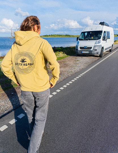 Happy wild and free // Hoodie „olive“