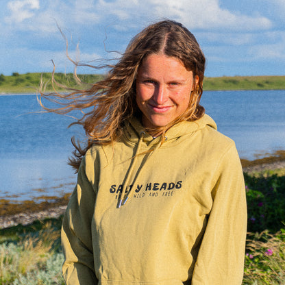 Happy wild and free // Hoodie „olive“