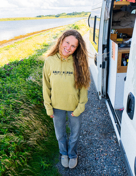 Happy wild and free // Hoodie „olive“