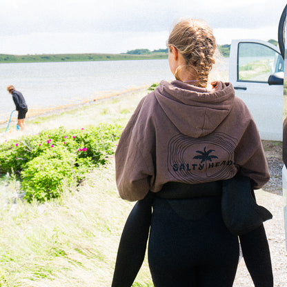 HAPPY WILD AND FREE // Hoodie "MARONE"