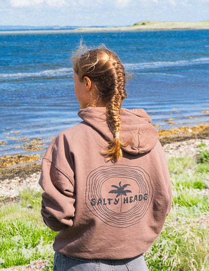 HAPPY WILD AND FREE // Hoodie "MARONE"