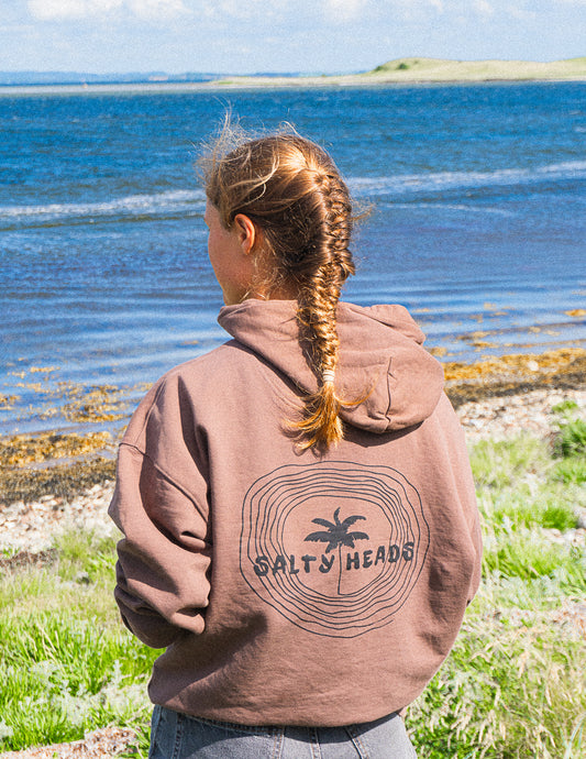 HAPPY WILD AND FREE // Hoodie "MARONE"