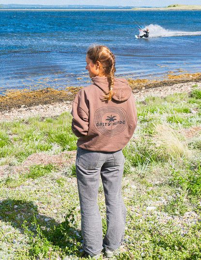 HAPPY WILD AND FREE // Hoodie "MARONE"