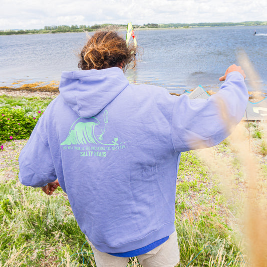 THE BEST SURFER IS THE ONE HAVING THE MOST FUN // Hoodie "VIOLETT, MINT"