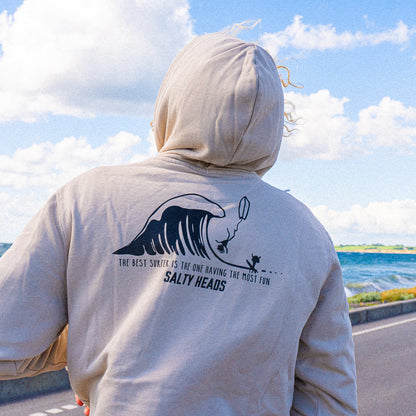 THE BEST SURFER IS THE ONE HAVING THE MOST FUN // Hoodie "beige"