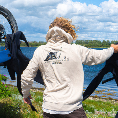 THE BEST SURFER IS THE ONE HAVING THE MOST FUN // Hoodie "beige"