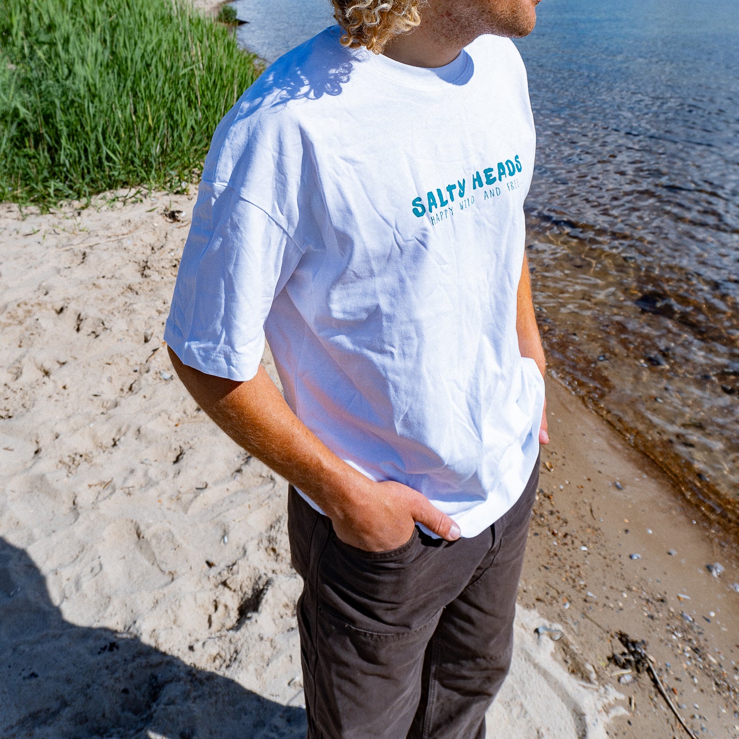 HAPPY WILD AND FREE // Heavy Shirt "weiß"