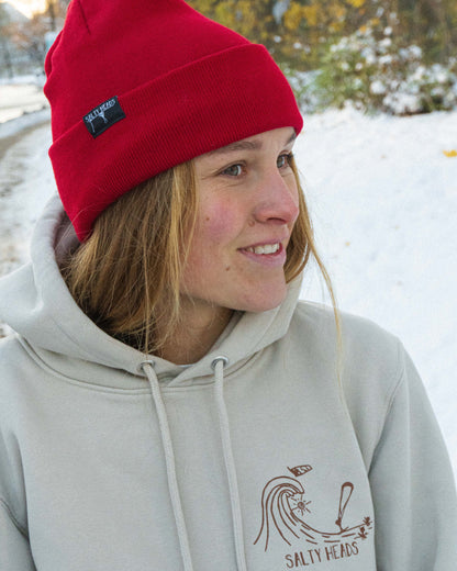 Mütze aus feiner Merinowolle "dezentes Logo" - Made in Germany