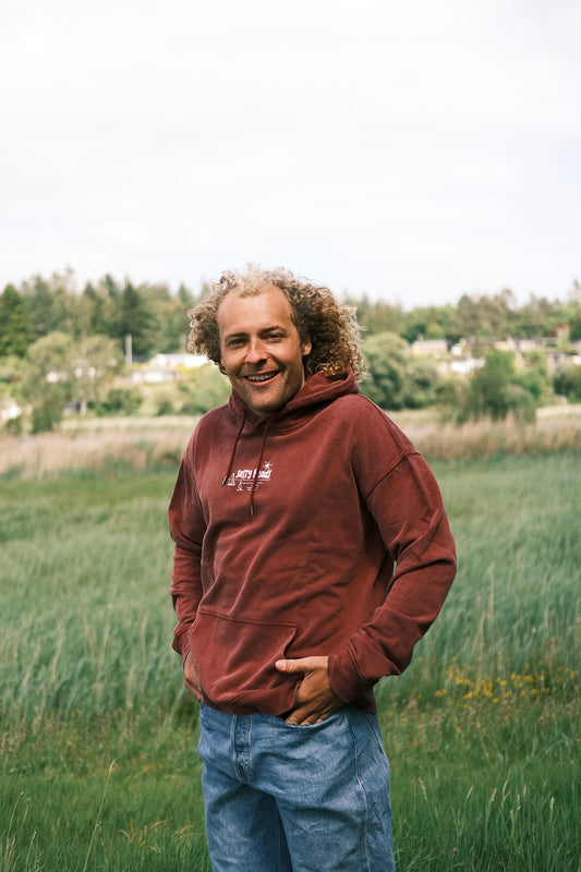 Surf and Sail //  Hoodie "washed red"