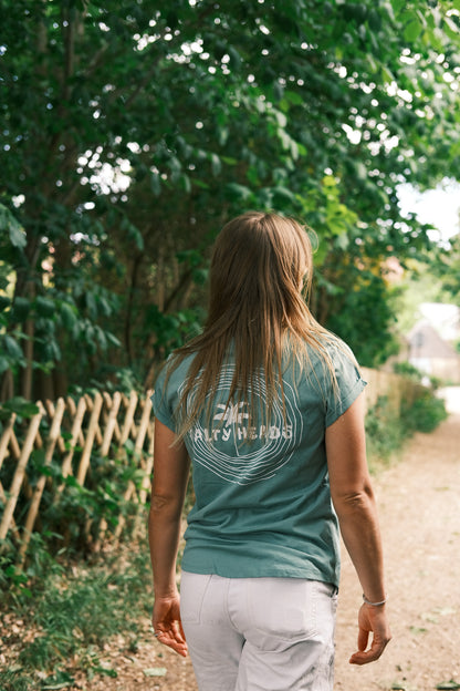 Happy wild and free // T-Shirt "mint, rot"