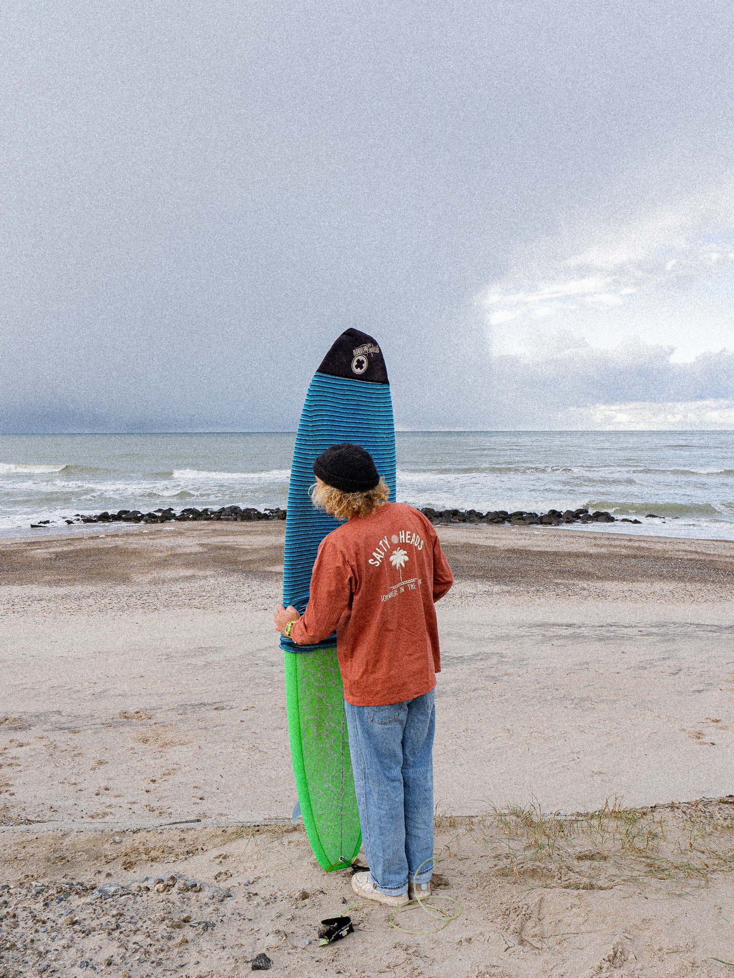 OCEAN // Longsleeve "rostbraun"