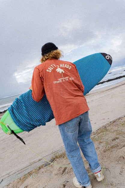 OCEAN // Longsleeve "rostbraun"